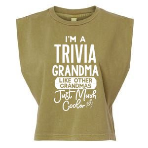 Cool Mothers Day Design Trivia Grandma Gift Garment-Dyed Women's Muscle Tee