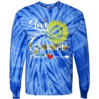 Cute Mothers Day I Love Being Called Grammie Sunflower Great Gift Tie-Dye Long Sleeve Shirt