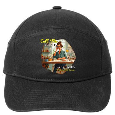 Call Me Dr Crafty 7-Panel Snapback Hat