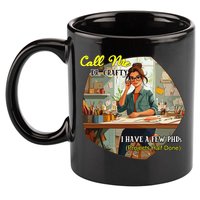 Call Me Dr Crafty 11oz C Handle Ceramic Mug