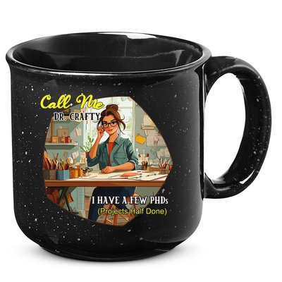 Call Me Dr Crafty 15oz Campfire Ceramic Mug