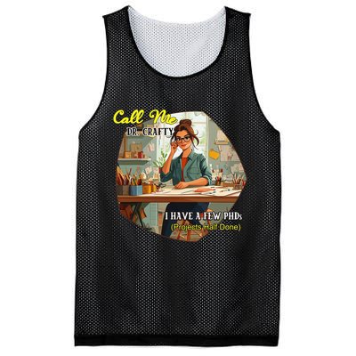 Call Me Dr Crafty Mesh Reversible Basketball Jersey Tank