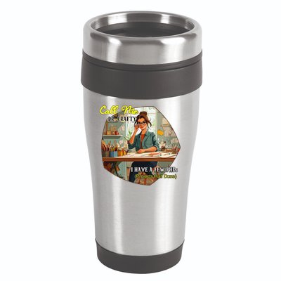 Call Me Dr Crafty 16oz Travel Tumbler
