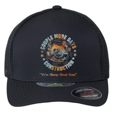 Couple More Day Mechanic Were Always Almost Done Mechanics Flexfit Unipanel Trucker Cap