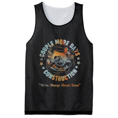 Couple More Day Mechanic Were Always Almost Done Mechanics Mesh Reversible Basketball Jersey Tank