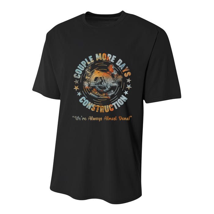 Couple More Day Mechanic Were Always Almost Done Mechanics Youth Performance Sprint T-Shirt