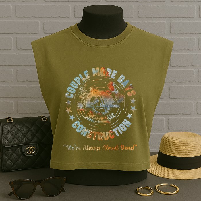 Couple More Day Mechanic Were Always Almost Done Mechanics Garment-Dyed Women's Muscle Tee