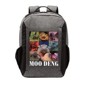 Colorful Moo Deng Retro Photo Hippo Vector Backpack