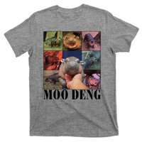 Colorful Moo Deng Retro Photo Hippo T-Shirt