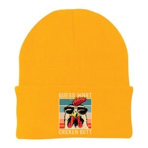 Chicken Meme Design  Guess What Chicken Butt Knit Cap Winter Beanie