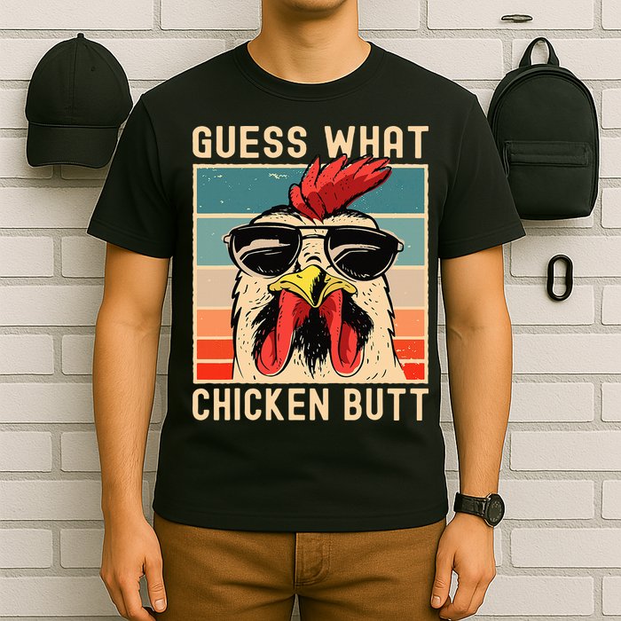 Chicken Meme Design  Guess What Chicken Butt T-Shirt