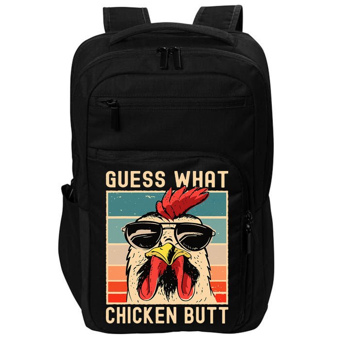 Chicken Meme Design  Guess What Chicken Butt Impact Tech Backpack