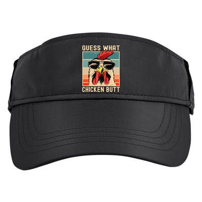 Chicken Meme Design  Guess What Chicken Butt Adult Drive Performance Visor