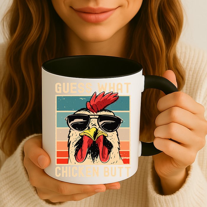 Chicken Meme Design  Guess What Chicken Butt Mug