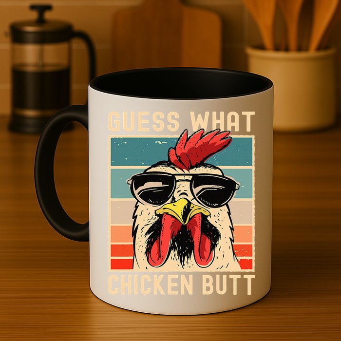 Chicken Meme Design  Guess What Chicken Butt Mug