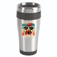 Chicken Meme Design  Guess What Chicken Butt 16oz Travel Tumbler