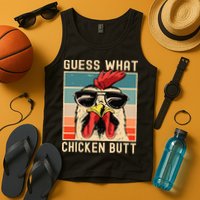 Chicken Meme Design  Guess What Chicken Butt Tank Top