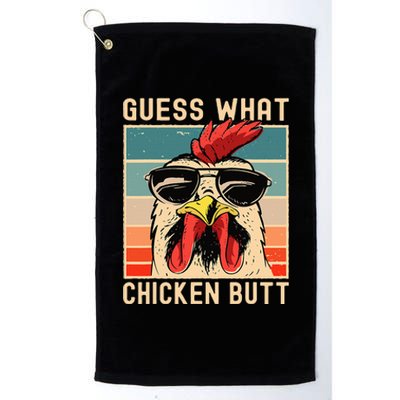 Chicken Meme Design  Guess What Chicken Butt Platinum Collection Golf Towel