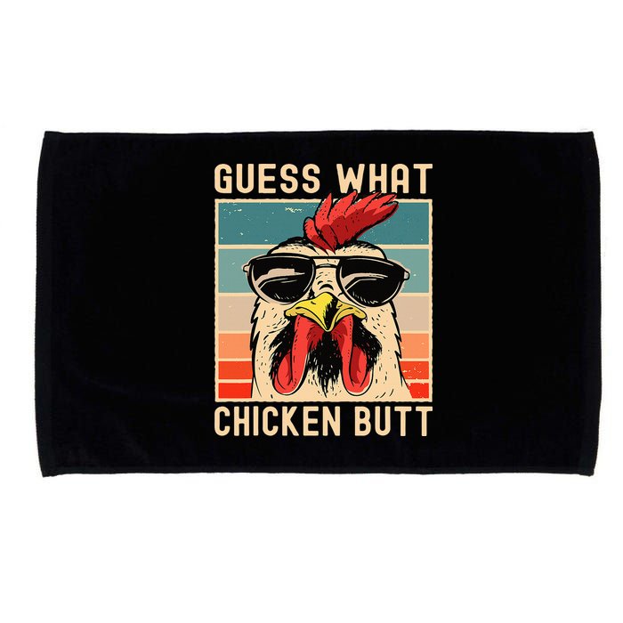 Chicken Meme Design  Guess What Chicken Butt Microfiber Hand Towel