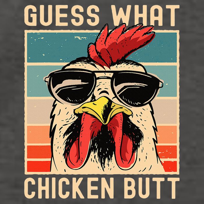 Chicken Meme Design  Guess What Chicken Butt Vector Backpack