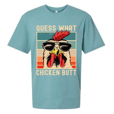 Chicken Meme Design  Guess What Chicken Butt Sueded Cloud Jersey T-Shirt