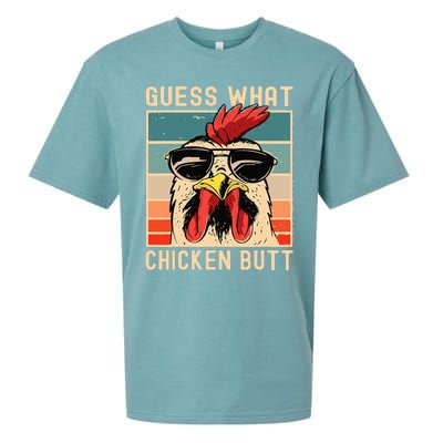 Chicken Meme Design  Guess What Chicken Butt Sueded Cloud Jersey T-Shirt