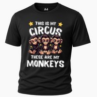 Chimpanzee MotherS Day Mum Monkey Circus Funny Cute Gift Cooling Performance Crew T-Shirt