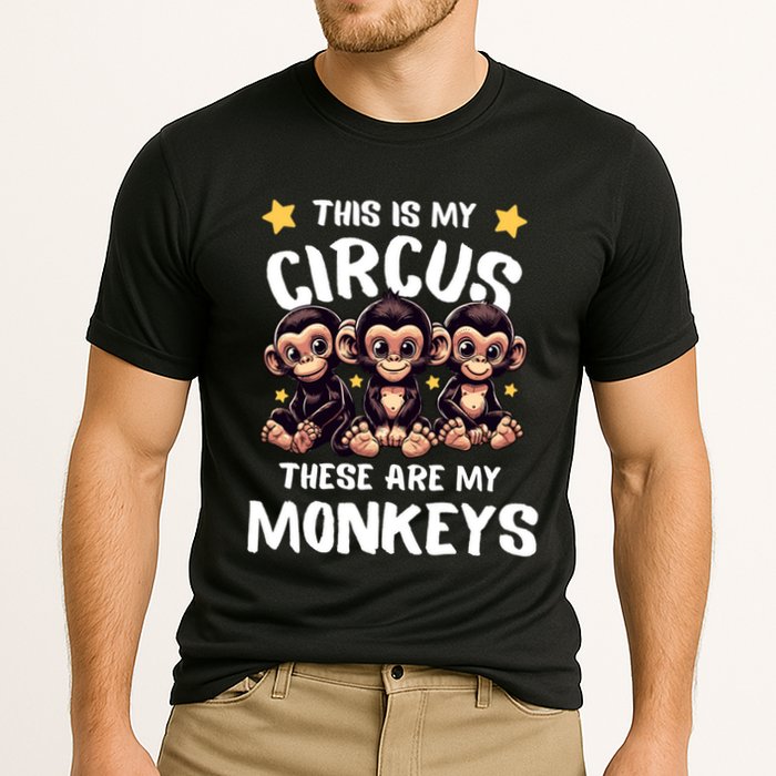 Chimpanzee MotherS Day Mum Monkey Circus Funny Cute Gift Cooling Performance Crew T-Shirt