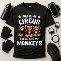 Chimpanzee MotherS Day Mum Monkey Circus Funny Cute Gift Cooling Performance Crew T-Shirt