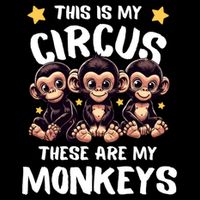 Chimpanzee MotherS Day Mum Monkey Circus Funny Cute Gift Drawstring Bag