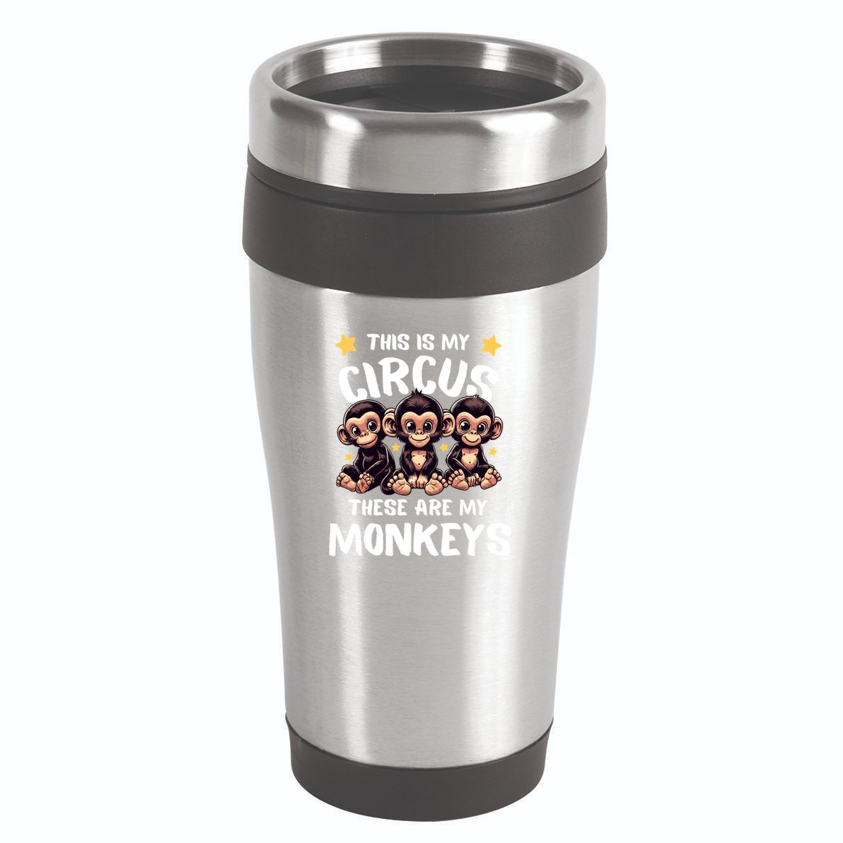 Chimpanzee MotherS Day Mum Monkey Circus Funny Cute Gift 16oz Travel Tumbler