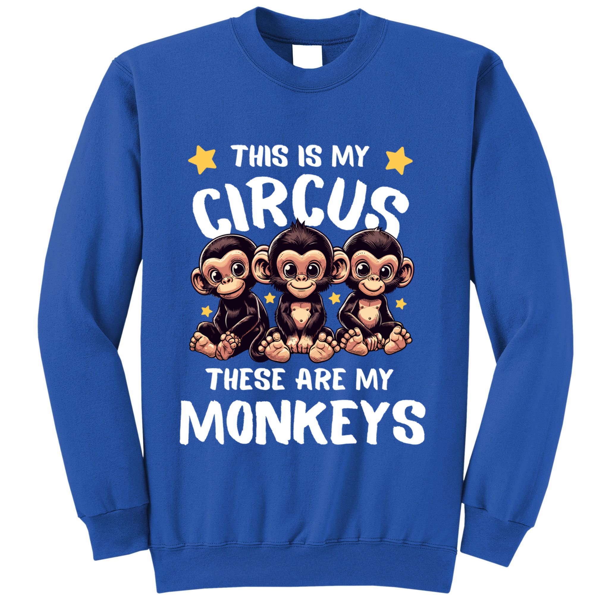 Chimpanzee MotherS Day Mum Monkey Circus Funny Cute Gift Sweatshirt