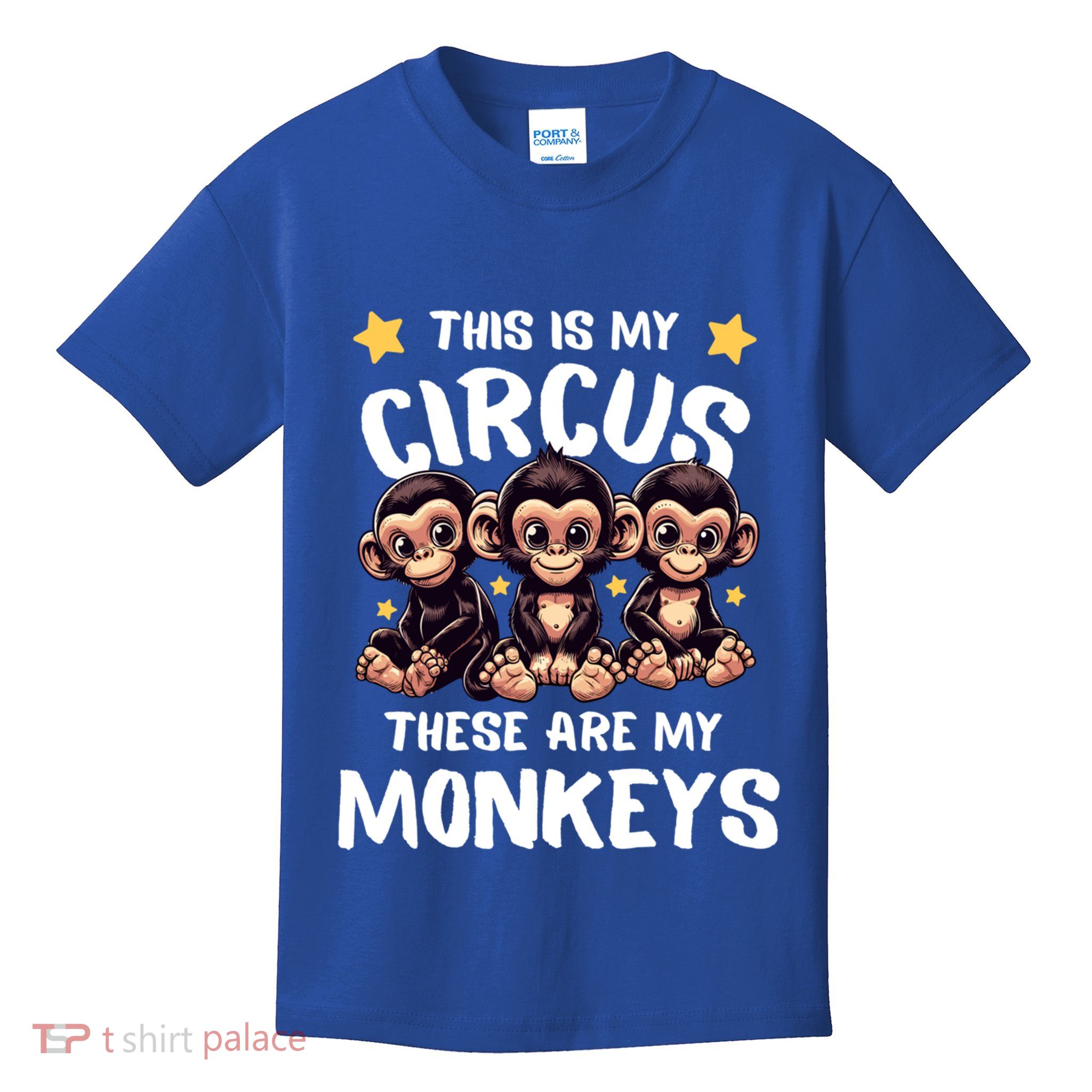 Chimpanzee MotherS Day Mum Monkey Circus Funny Cute Gift Kids T-Shirt