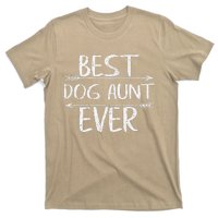 Cute Mothers Day Funny Auntie Gift Best Dog Aunt Ever T-Shirt