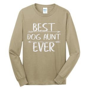 Cute Mothers Day Funny Auntie Gift Best Dog Aunt Ever Tall Long Sleeve T-Shirt