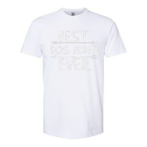 Cute Mothers Day Funny Auntie Gift Best Dog Aunt Ever Softstyle CVC T-Shirt