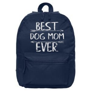 Cute Mothers Day Funny Gift Best Dog Mom Ever 16 in Basic Backpack