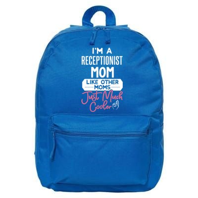 Cool Mothers Day Funny Gift Receptionist Mom Cool Gift 16 in Basic Backpack