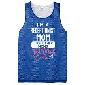 Cool Mothers Day Funny Gift Receptionist Mom Cool Gift Mesh Reversible Basketball Jersey Tank