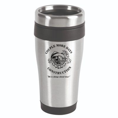 Couple More Days Construction We're Always Almost Done Funny 16oz Travel Tumbler