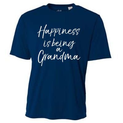 Cute Mothers Day Gift Women Happiness Is Being A Grandma Hoodie Cooling Performance Crew T-Shirt