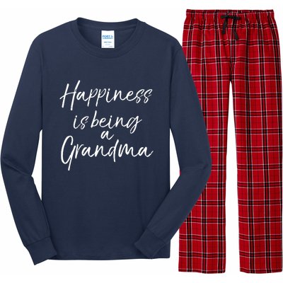 Cute Mothers Day Gift Women Happiness Is Being A Grandma Hoodie Long Sleeve Pajama Set