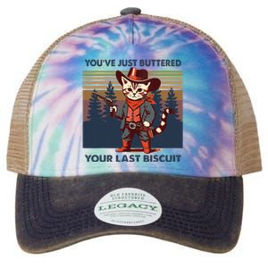 Cat Mom Dad YouVe Just Buttered Your Last Biscuit Cowboy Legacy Tie Dye Trucker Hat