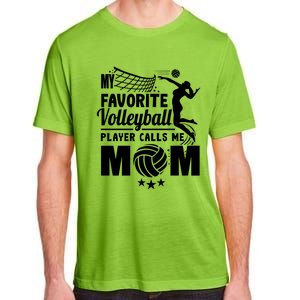 Cool Mothers Day My Favorite Volleyball Player Calls Me Mom Gift Adult ChromaSoft Performance T-Shirt