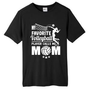 Cool Mothers Day My Favorite Volleyball Player Calls Me Mom Gift Tall Fusion ChromaSoft Performance T-Shirt