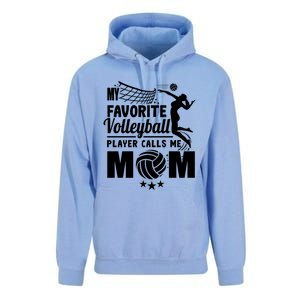 Cool Mothers Day My Favorite Volleyball Player Calls Me Mom Gift Unisex Surf Hoodie