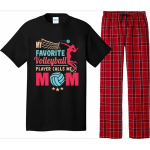 Cool Mothers Day My Favorite Volleyball Player Calls Me Mom Gift Pajama Set