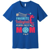 Cool Mothers Day My Favorite Volleyball Player Calls Me Mom Gift Premium T-Shirt