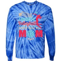 Cool Mothers Day My Favorite Volleyball Player Calls Me Mom Gift Tie-Dye Long Sleeve Shirt