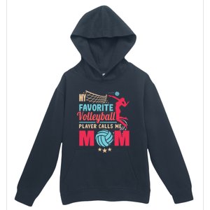 Cool Mothers Day My Favorite Volleyball Player Calls Me Mom Gift Urban Pullover Hoodie